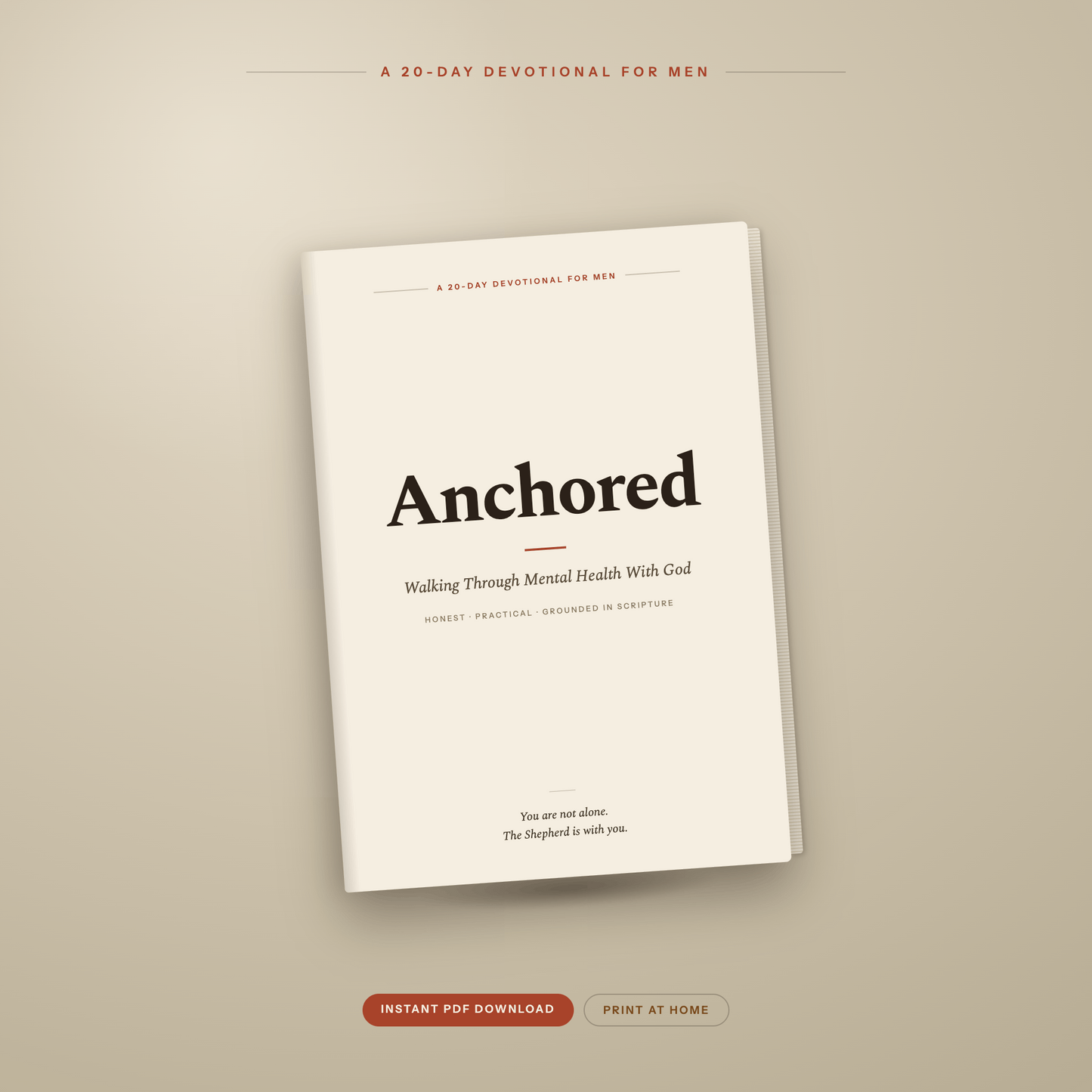 Anchored — A Men's Devotional for Mental Health